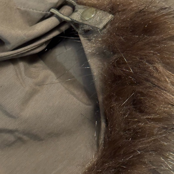 The North Face Olive Green Parka with Fur Hood - Picture 6 of 12